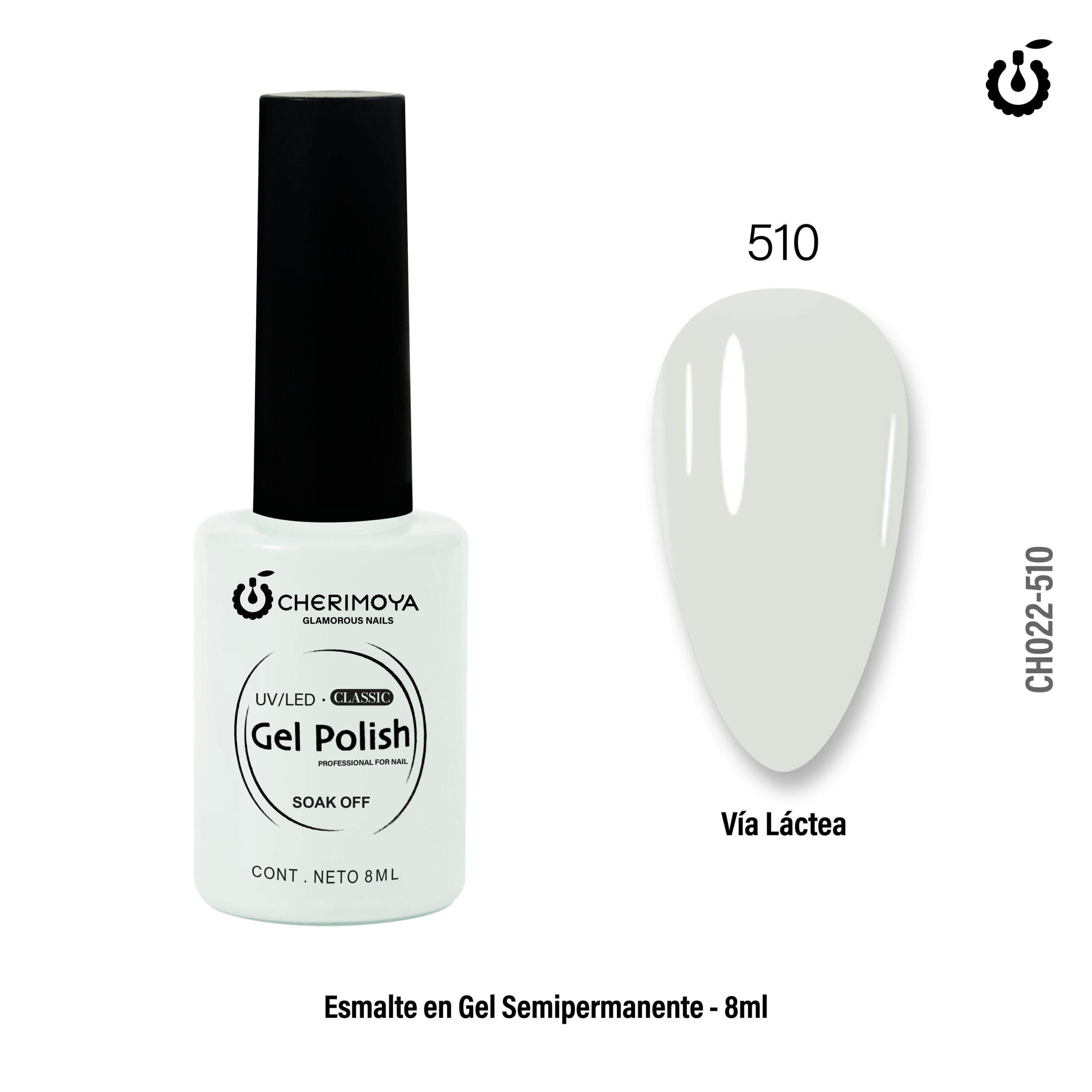 Esmalte Semipermanente 8ml Cherimoya (Via Láctea)  #510 CH022