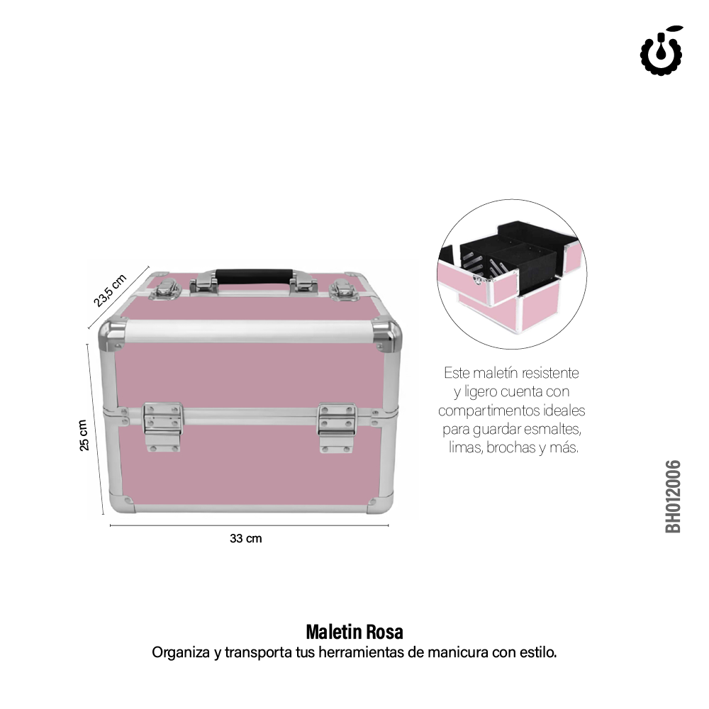 Alternative view of Maletin para Manicuras Rosa