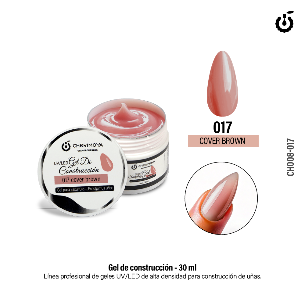 Alternative view of Gel de Construcción 30ml #017 Cover Brown Uv/Led