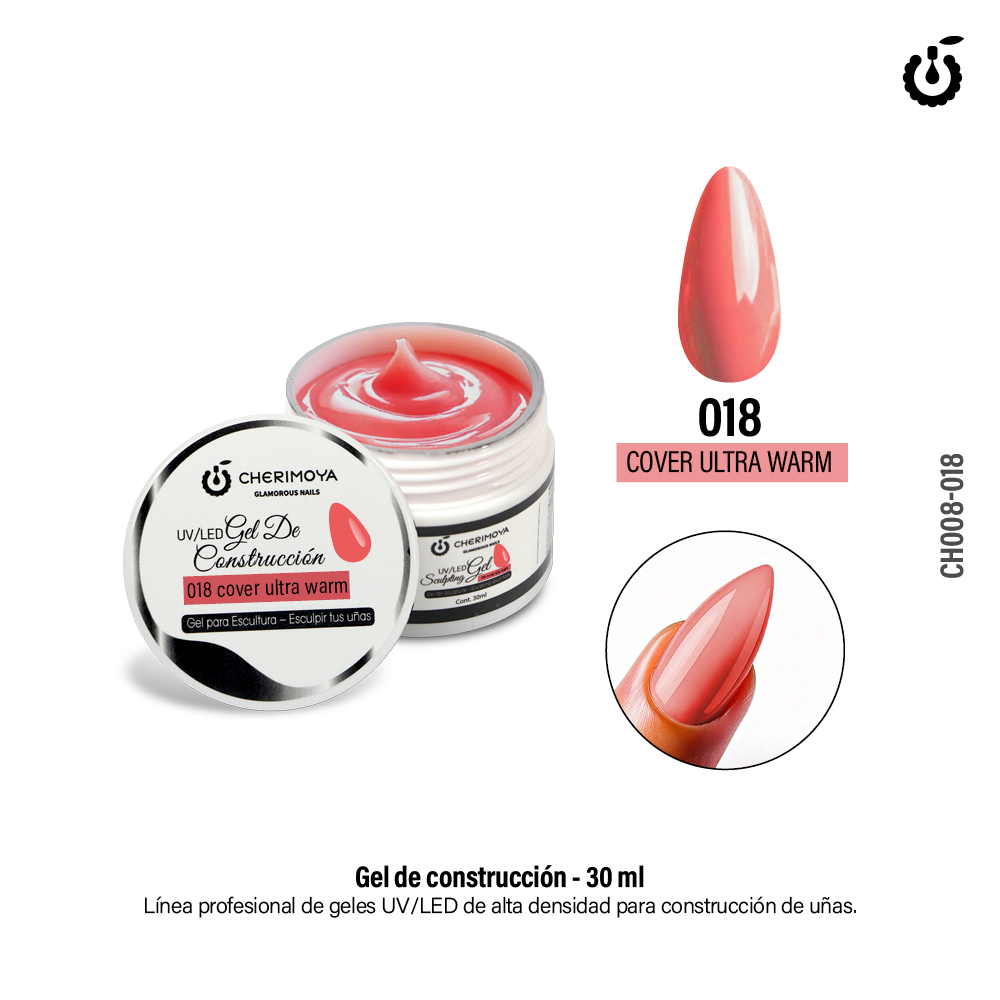 Alternative view of Gel de Construcción 30ml #018 Cover Ultra Warm Uv/Led