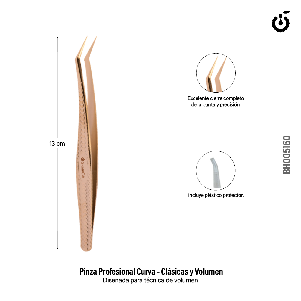 Pinza Volumen Dorada (BH005160)