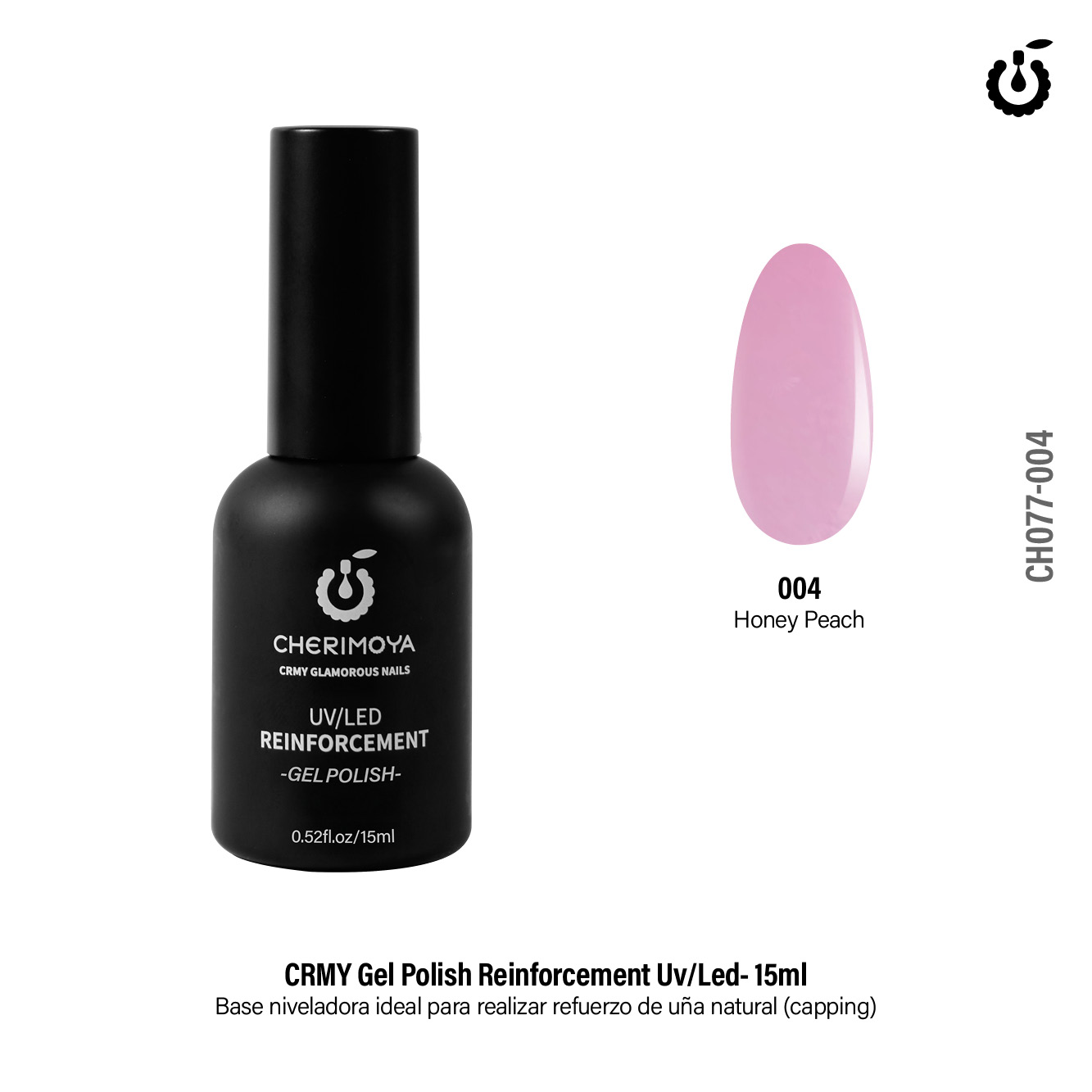CRMY Gel Polish Reinforcement Honey Peach Uv/Led 15ml CH077-004