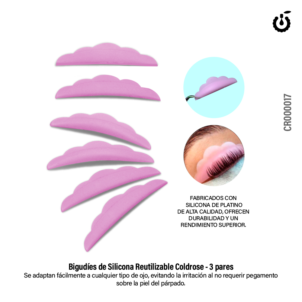 Bigudies Rosa X6pcs COLDROSE  (CR000017)