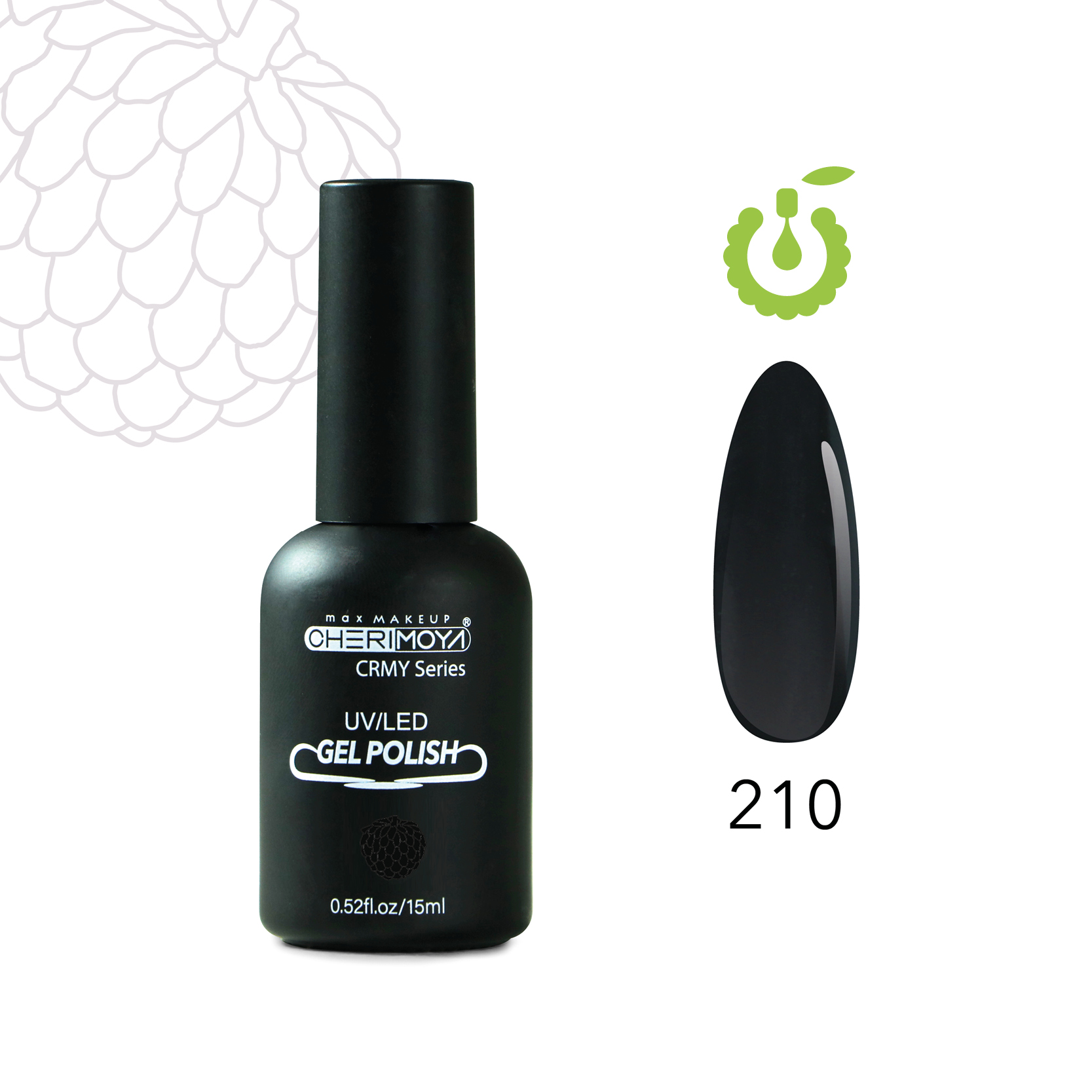 Gel Polish UV/LED CRMY 15ml (negro)#A0210 (CH106)