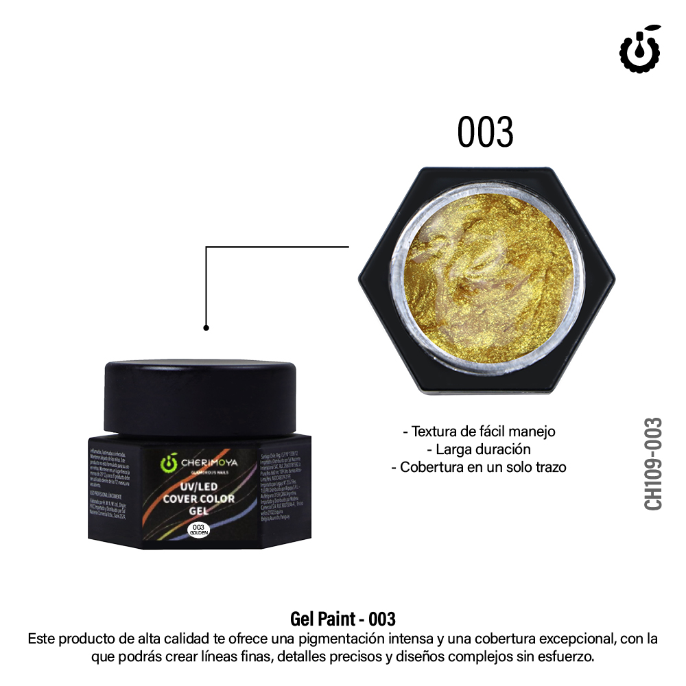 Alternative view of Gel Paint Golden (Dorado) #003 (CH109)