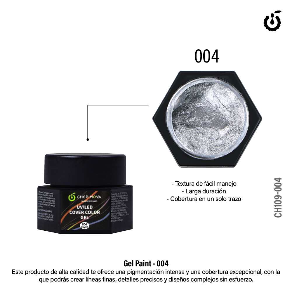 Alternative view of Gel Paint Silver (Plata #004 (CH109)