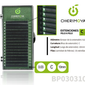 Extensión de pestañas pelo por pelo 0.03C-10MM BP030310