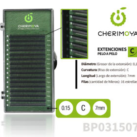 Extensión de pestañas pelo por pelo 0.15C-7MM (BP031507)