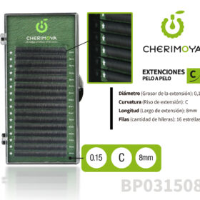Extensión de pestañas pelo por pelo 0.15C-8MM (BP031508)