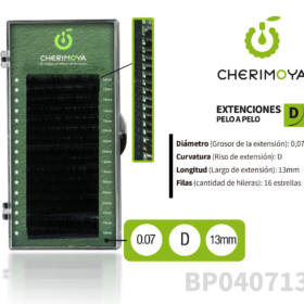 Extensión de pestañas pelo por pelo 0.07D-13MM (BP040713)