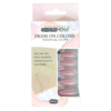 Press on colores  Cherimoya 24 pcs forma coffin (Autoadhesivo)80-YS020
