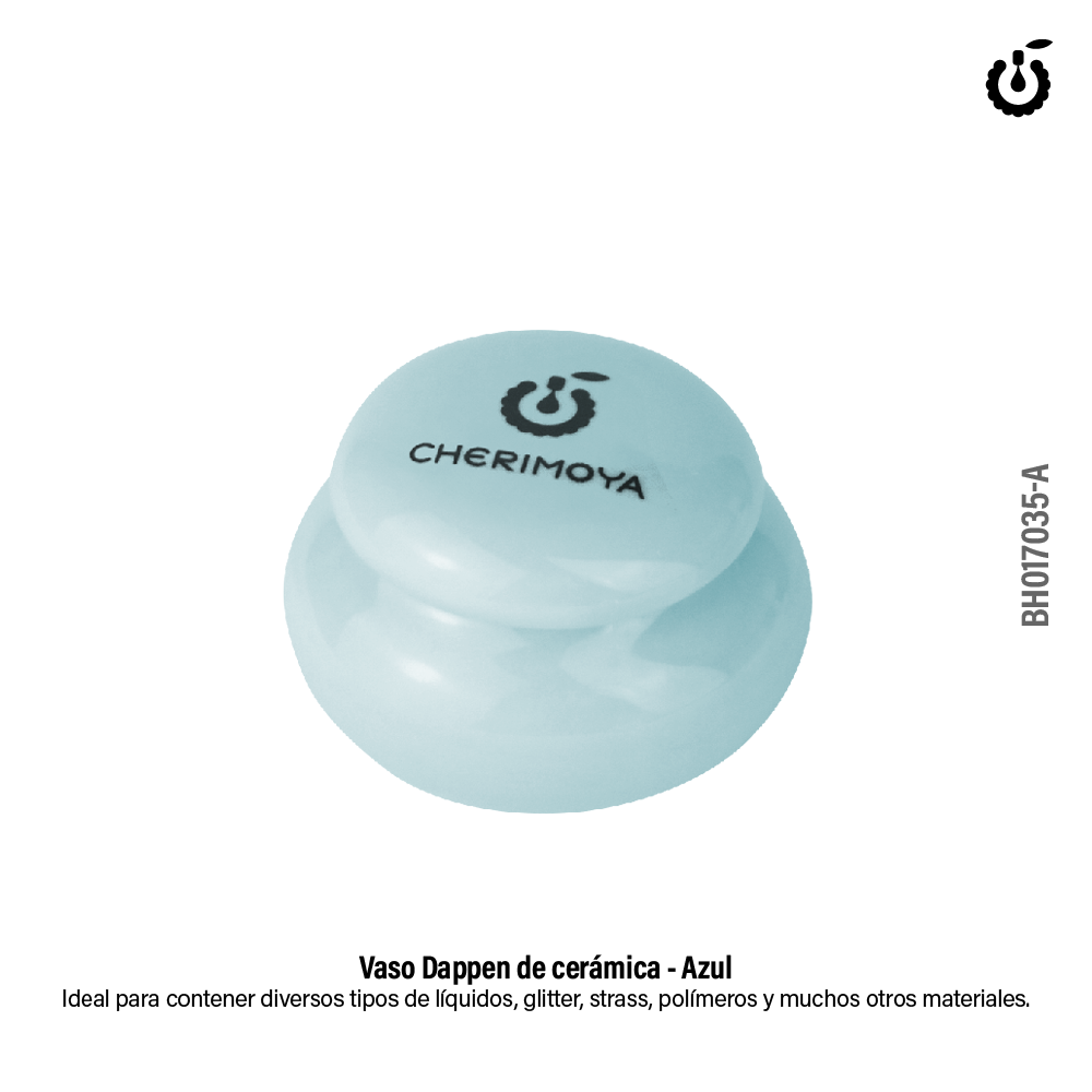 Vaso Dappen de cerámica celeste (BH017035-C)