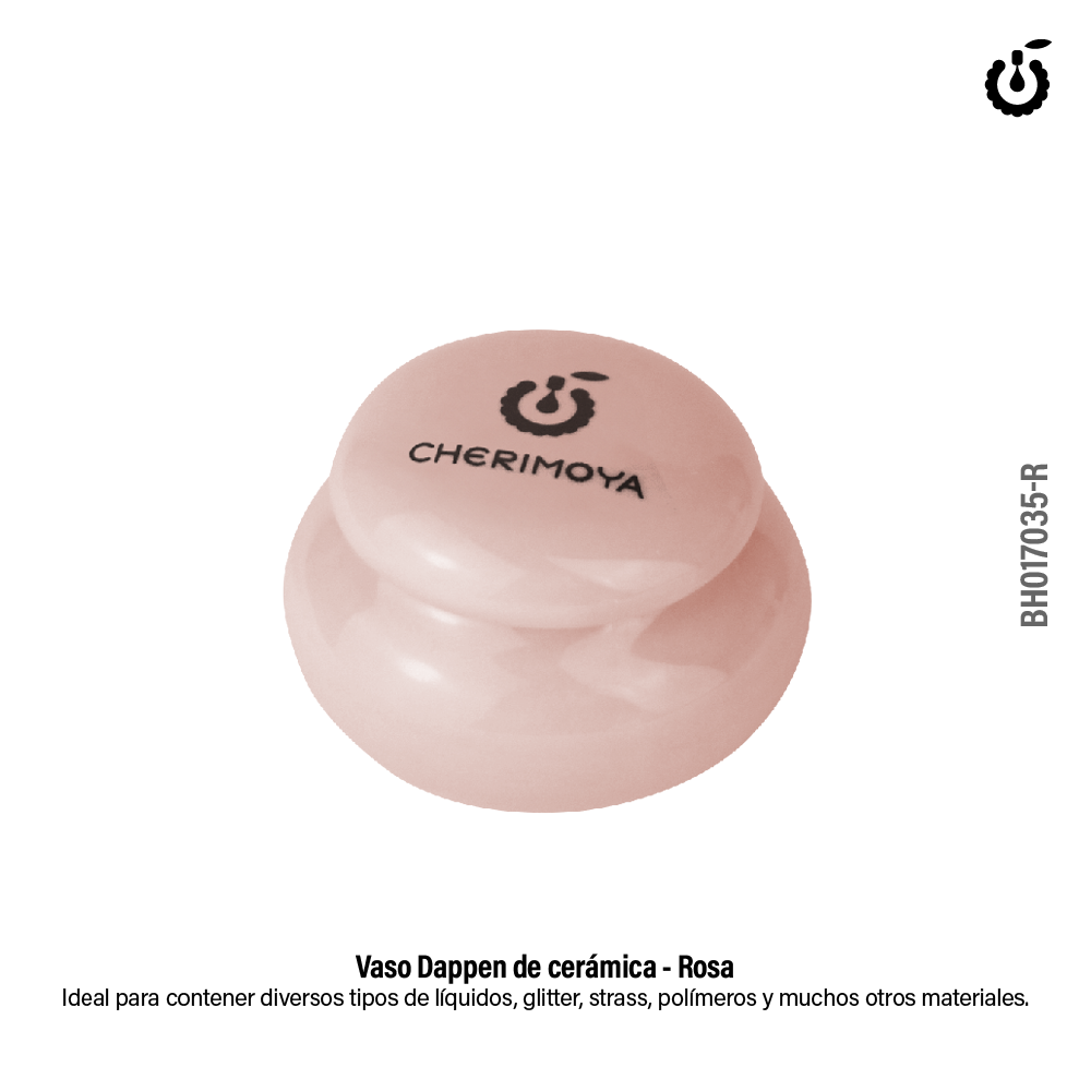 Vaso Dappen de cerámica  rosa ( BH017035-R)