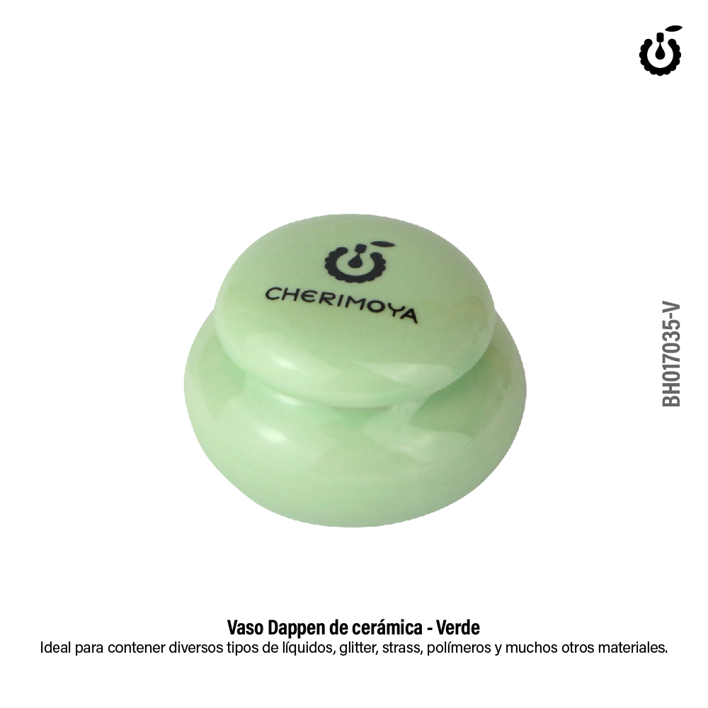 Vaso Dappen de ceramica  verde (BH017035-V)