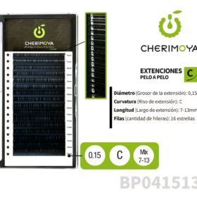 Extensión de pestañas pelo por pelo 0.15C-MIX (BP031513MIX)