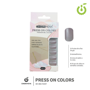 Press on Colors Cherimoya 24 pcs (Nail Tips autoadhesivo) 88A-YS397