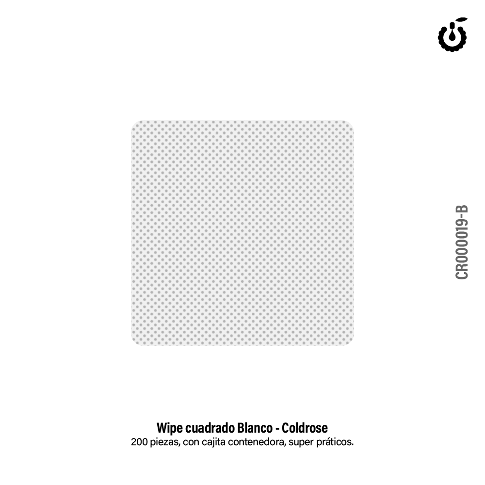Alternative view of Wipes limpiador sin pelusa COLDROSE BLANCO x 200u (CR000019-B)