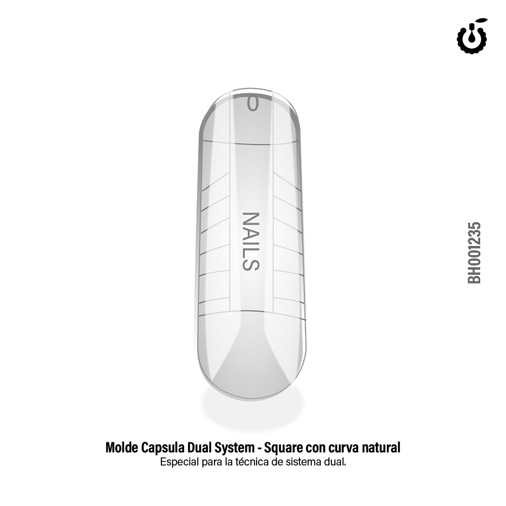 Capsula Dual System Square con Curva Natural 120pcs (BH001235)