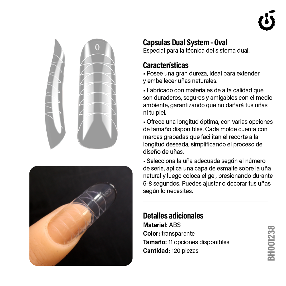 Alternative view of Capsula Dual System Oval 120pcs (BH001238)