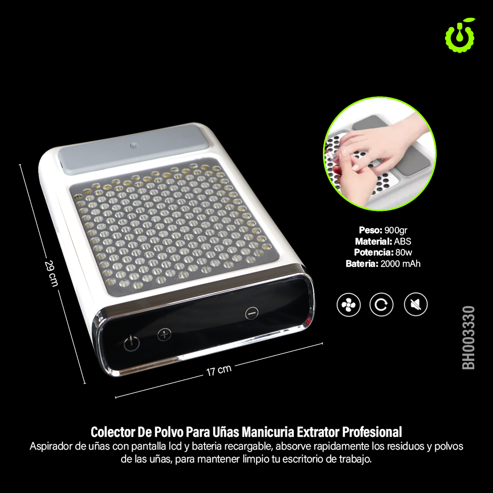 Extractor de Polvo INALAMBRICO 80w Cherimoya