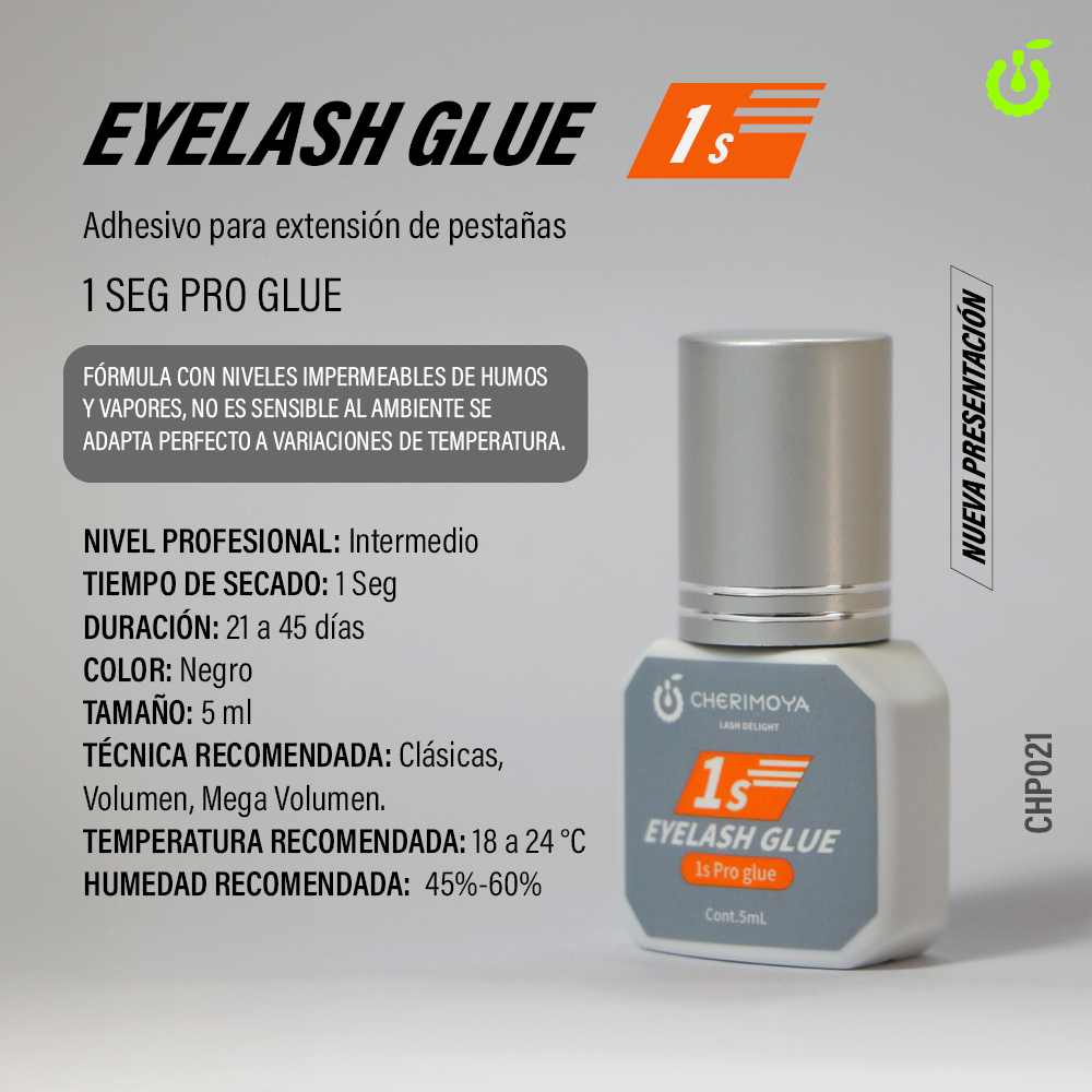 Adhesivo para extensión de pestaña 5ml Pro Glue 1s (chp021)