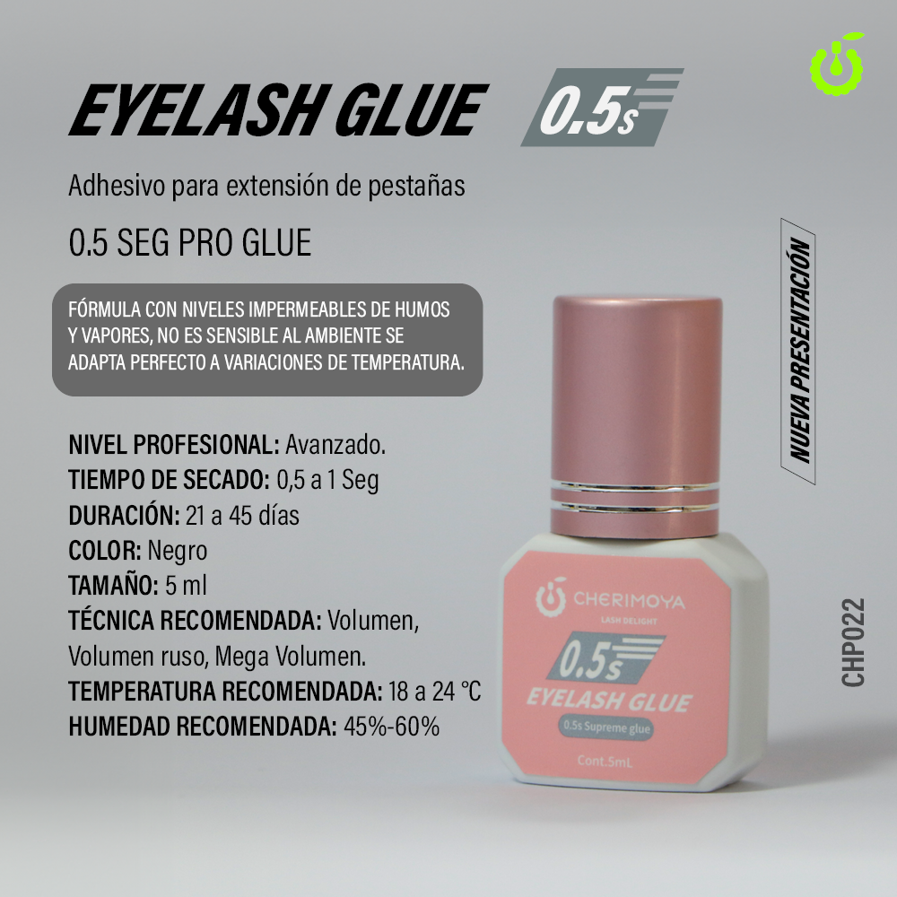 Adhesivo para extensión de pestaña 5ml Supreme Glue 0.5s (CHP022)