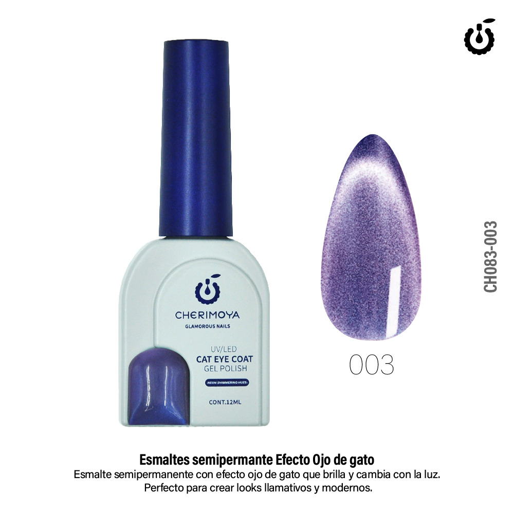 Esmalte Semipermante  Ojo de Gato *003 12ML (CH083)