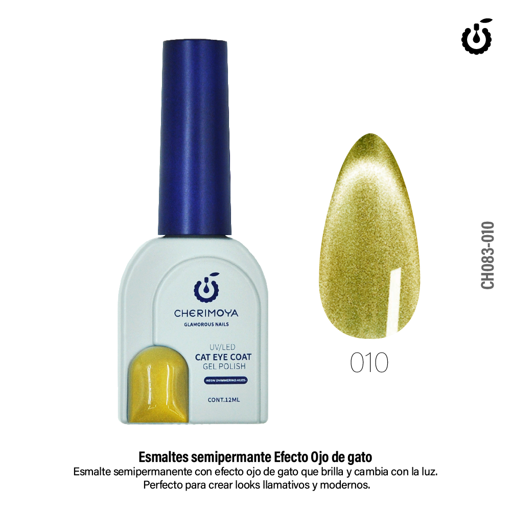 Esmalte Semipermante  Ojo de Gato *010 12ML (CH083)