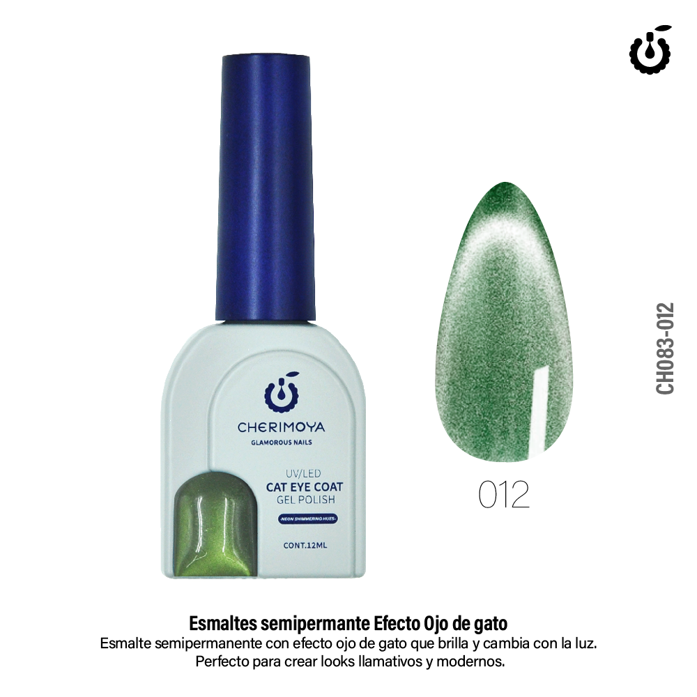 Esmalte Semipermante  Ojo de Gato *012 12ML (CH083)