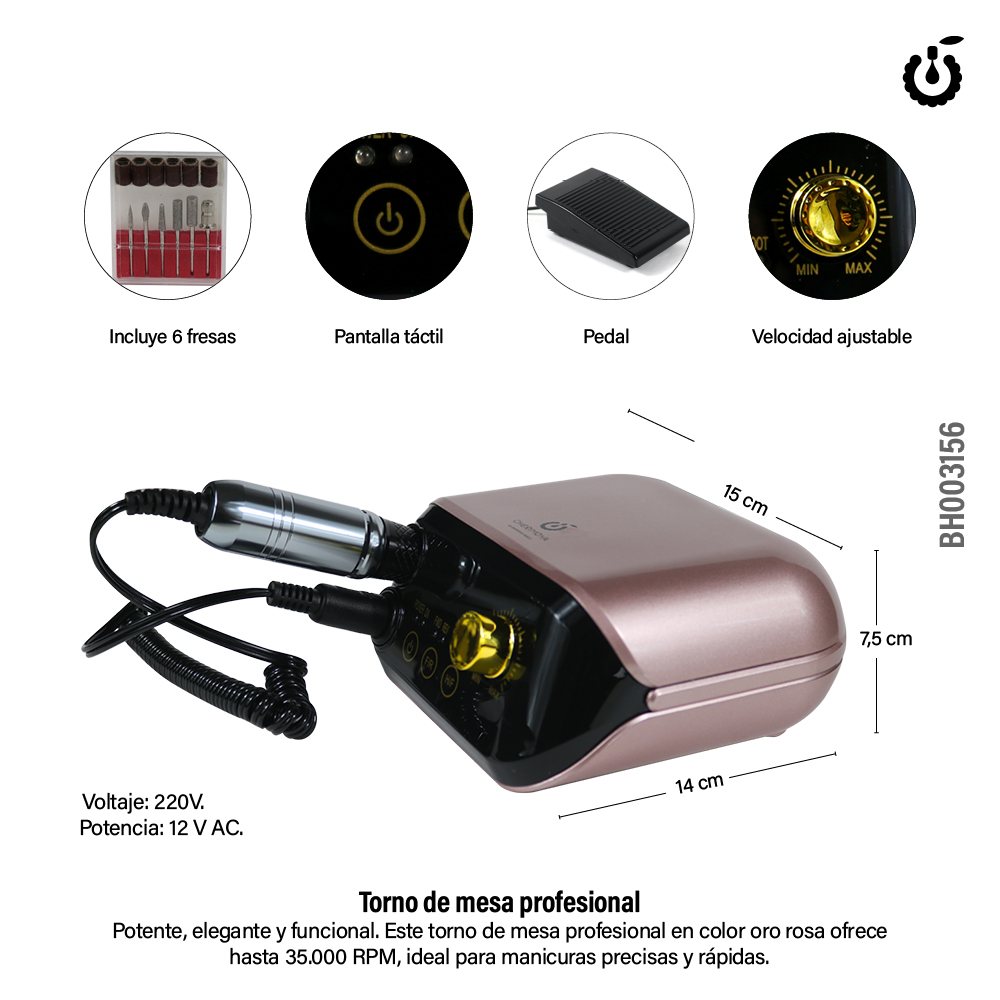 Alternative view of Torno de Mesa Professiona (BH003156)