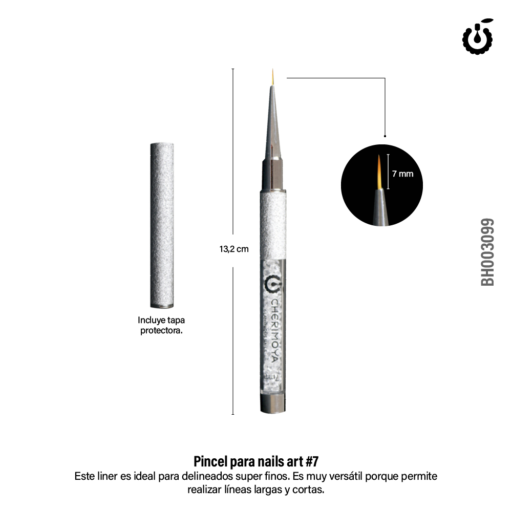 Pincel ProfesionaL Liner 7mm Cherimoya