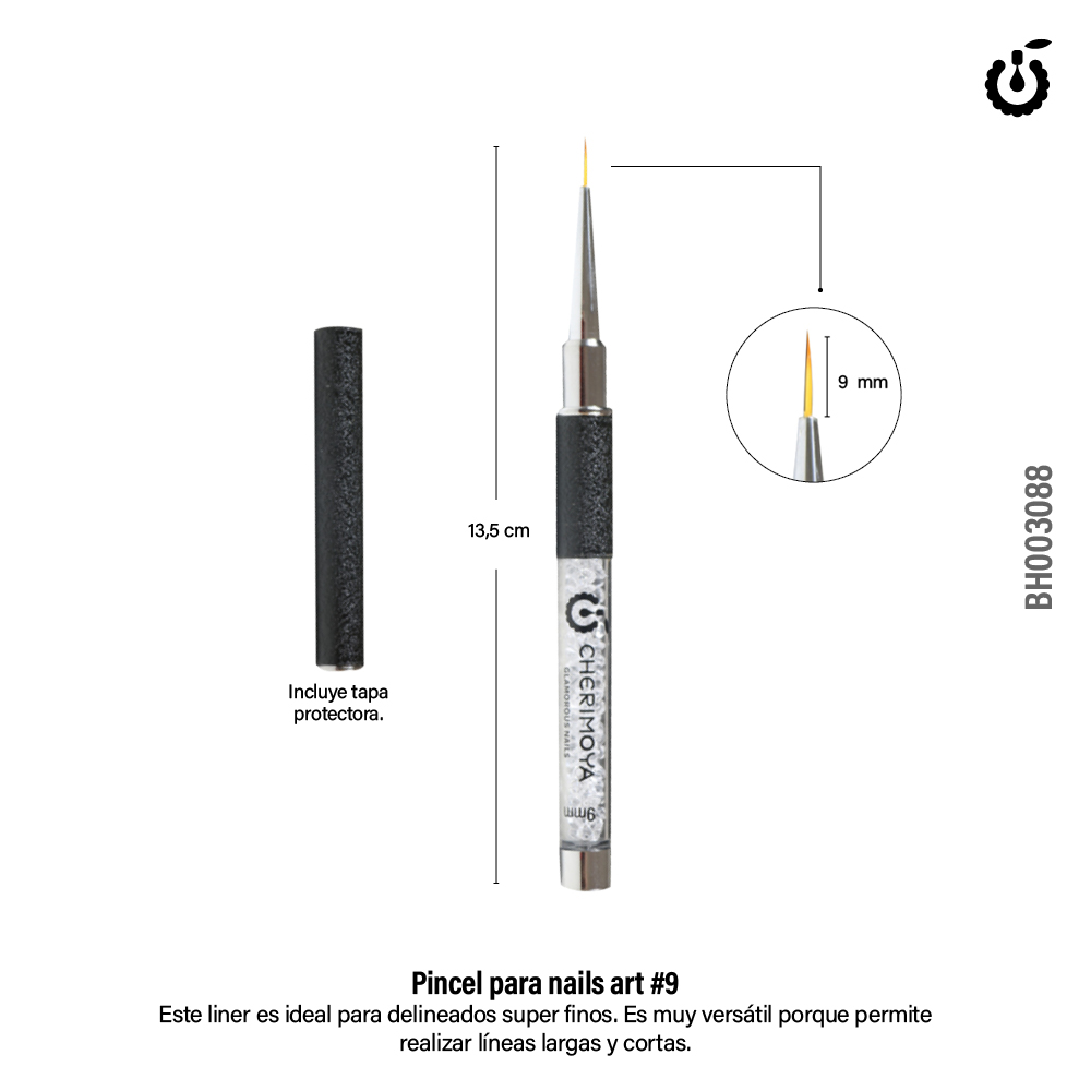 Pincel ProfesionaL Liner 9mm Cherimoya