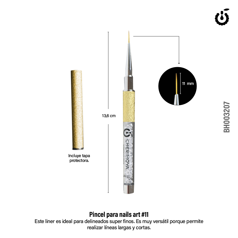 Pincel ProfesionaL Liner 11mm Cherimoya