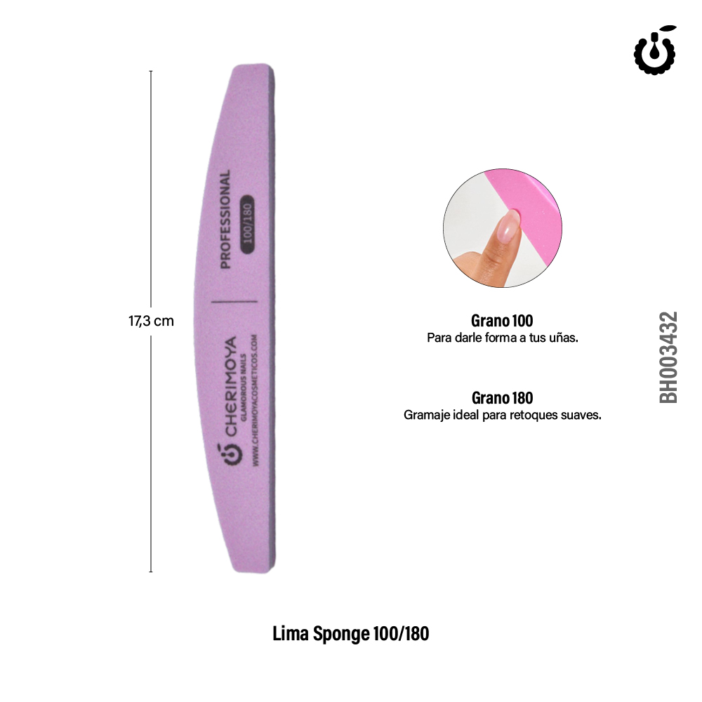 Lima Sponge Media luna 100/180 Cherimoya PACK X12UN  (BH003432-P)