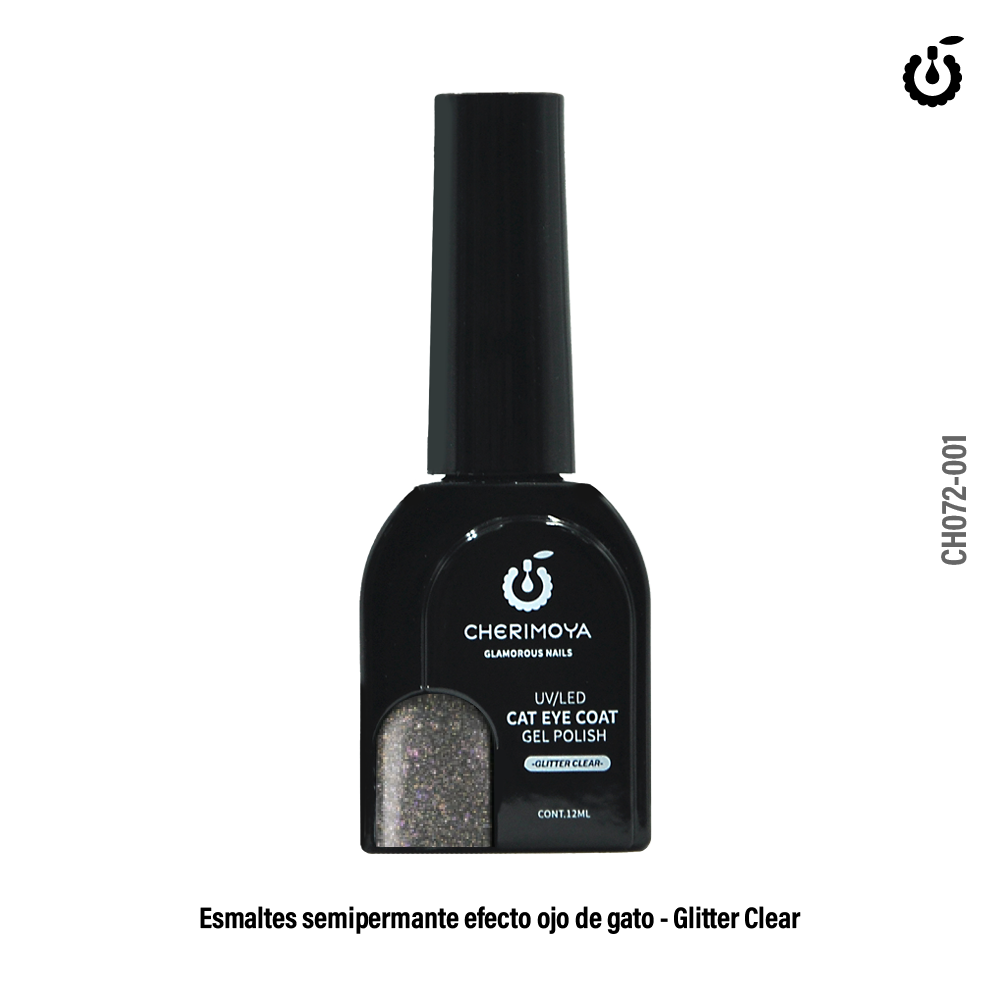 Esmalte Semipermanete Ojo de Gato UV/LED #001 Rainbonw 12Ml (CH072-001）