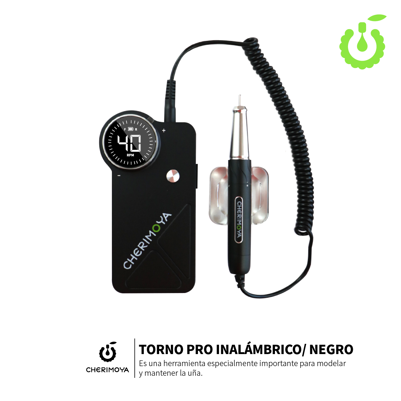 Torno PRO Drill Profesional Cherimoya (Colores NEGRO o PLATEADO) (BH003318)