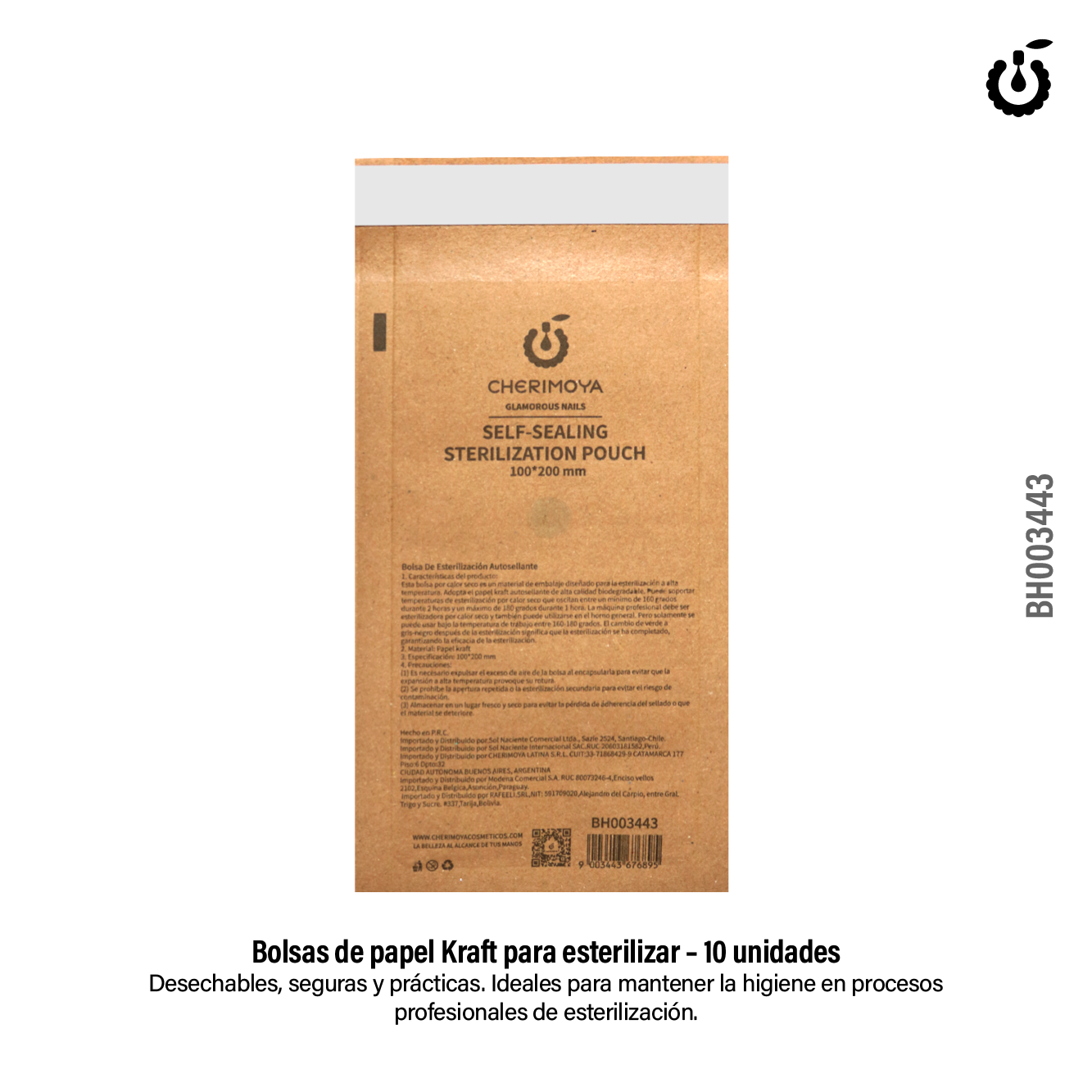 Bolsa de Papel Kraft Para Esterilizar Cherimoya X 10PCS (BH003443)