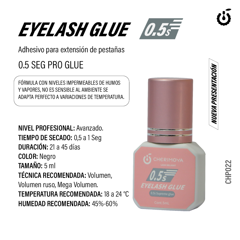 Adhesivo para extensión de pestaña 5ml Supreme Glue 0.5s (CHP022)