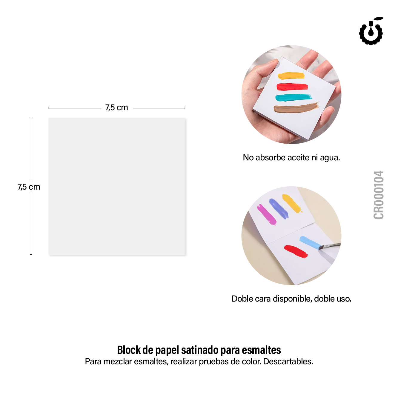 Alternative view of Nail art tape 50hojas /block (Pack x10) (CR000104)