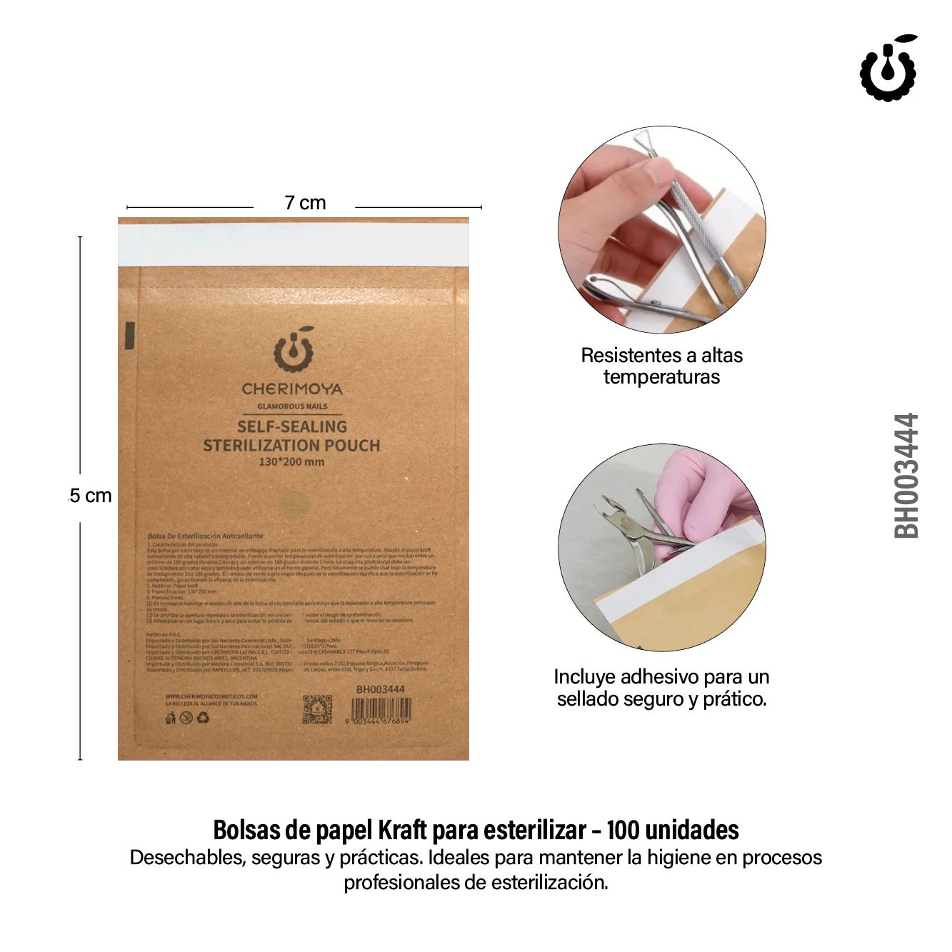 Alternative view of Bolsa de Papel Kraft Para Esterilizar Cherimoya X 100PCS (BH003444-P)