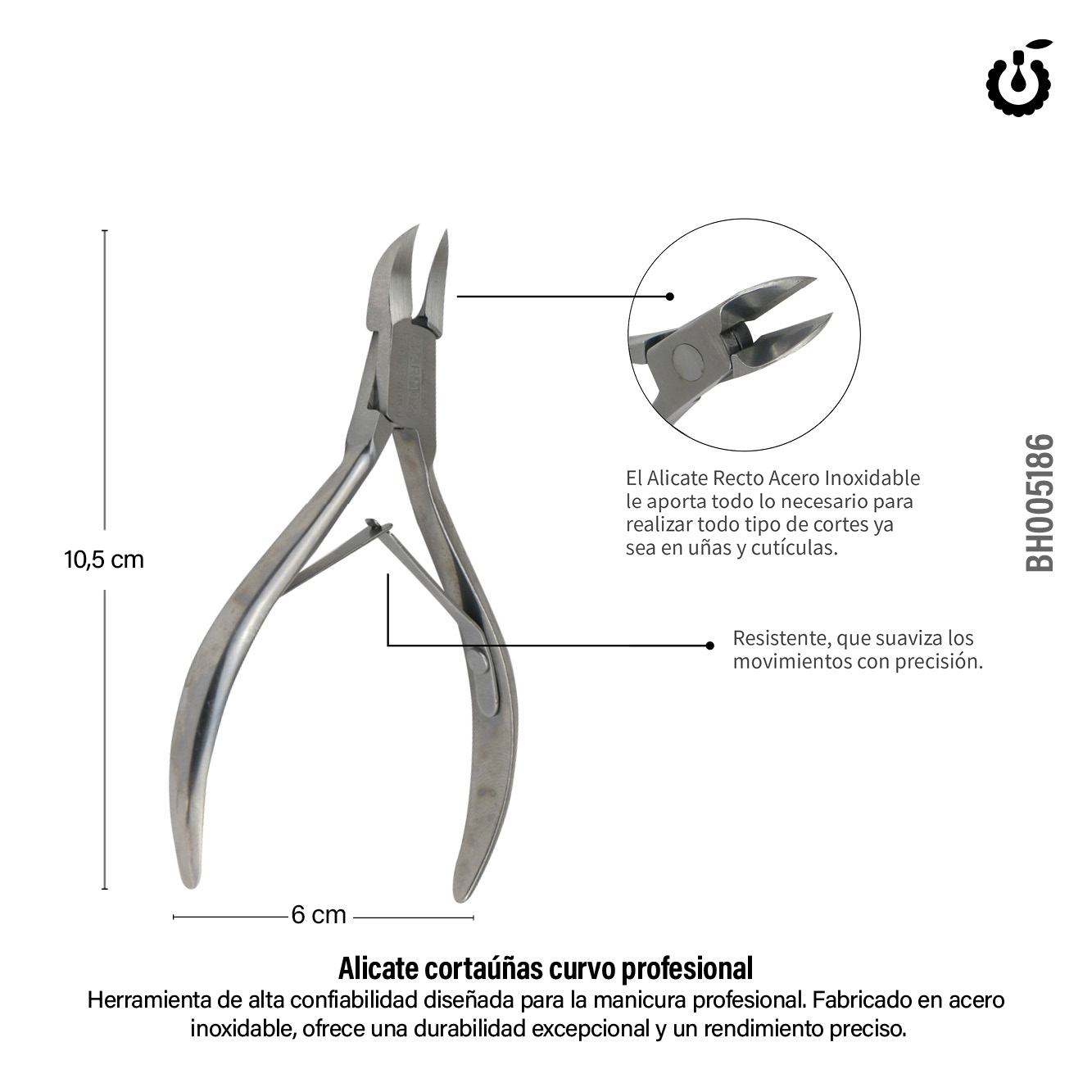 Alternative view of Alicate grande curvo (BH005186)
