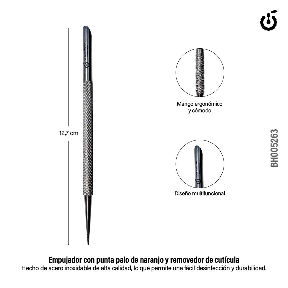 Empujador con punta palo de naranjo y removedor de cuticula ( BH005263) - Image 2
