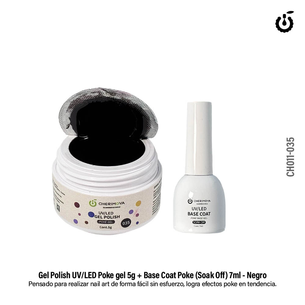 Alternative view of Gel Poke #35 color Negro (CH011-35)